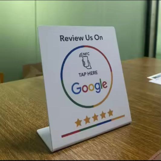 Stand google review Blanco